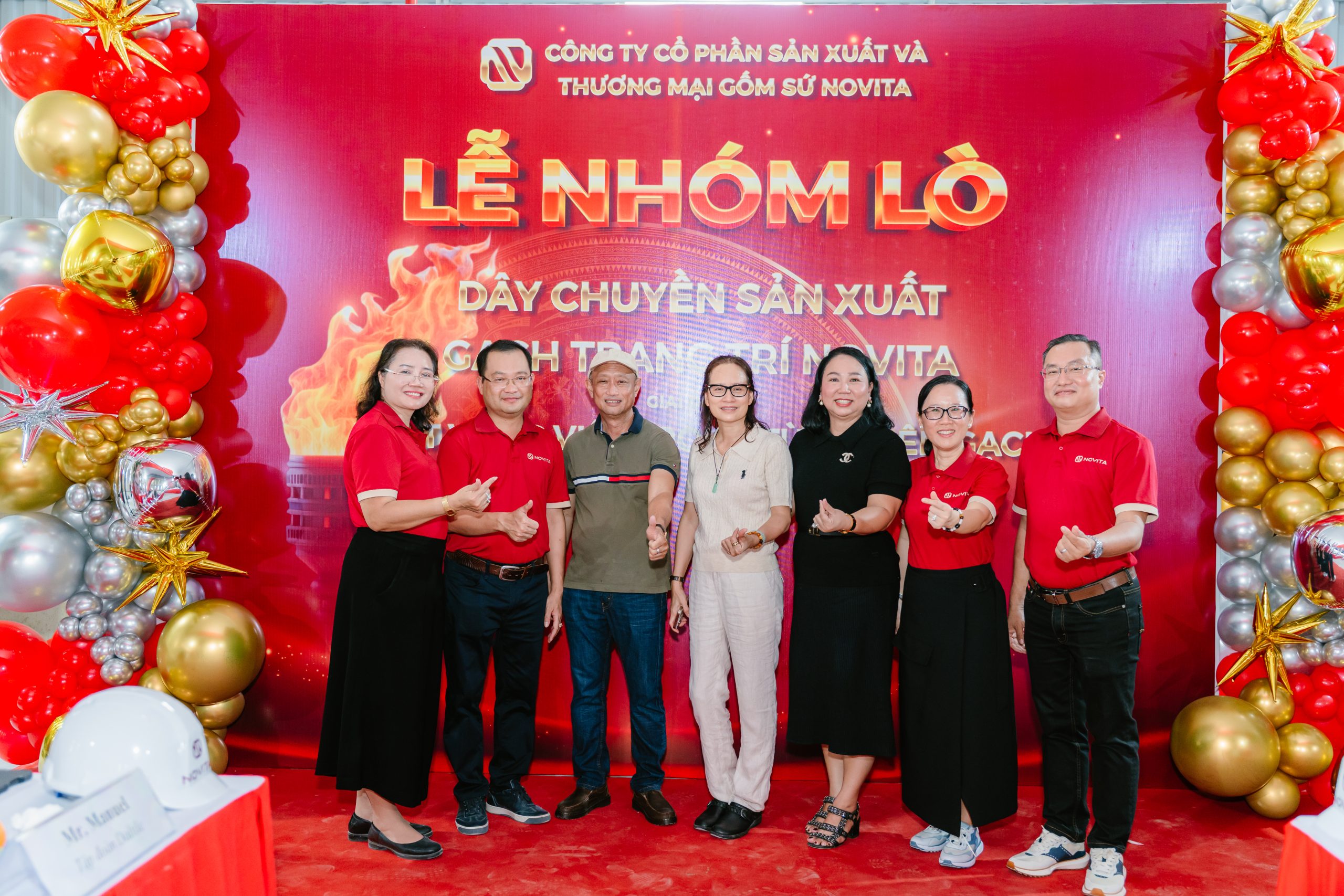 Hình ảnh đẹp từ lễ nhóm lò Novita tại khuôn viên nhà máy